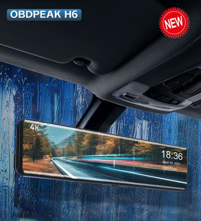 Dashcam Miroir 12 Pouces 4K DUTRIEUX Wi-Fi