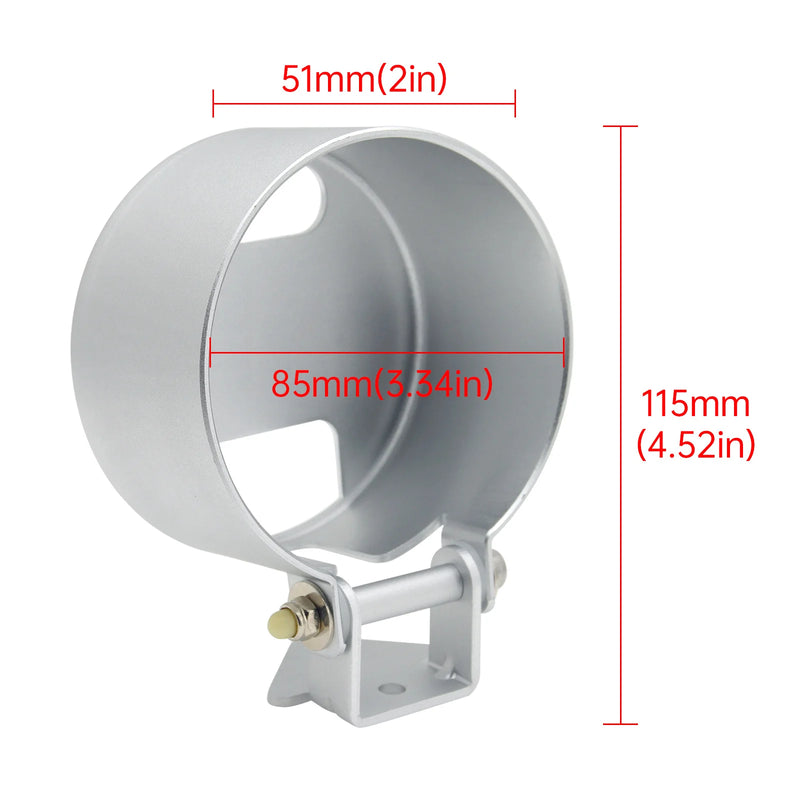 Support de Jauge 52 mm et 85 mm Aluminium Universel