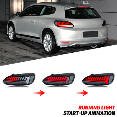 Feux Arrière LED VW Scirocco 3 TSI TDI R 2009-2017 Noirs