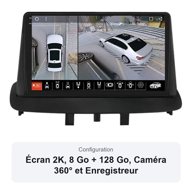 Autoradio CarPlay Renault Mégane 3 2008-2014 Écran QLED