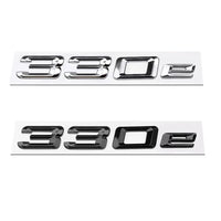 Emblème de Coffre BMW Lettres 316e, 318e, 320e, 330e, 530e, 740e, Noir Brillant ou Argent