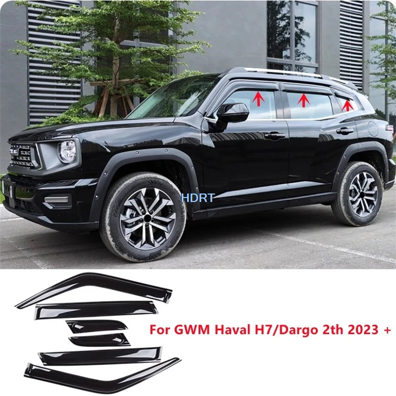 Déflecteurs de Vitres Haval H7 et Dargo 2023 et Suivantes Lot de 4