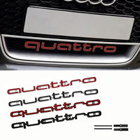 Logo Quattro Audi 42 cm pour Calandre en ABS, 4 Finitions, A3 A4 A5 A6 A7 A8 Q3 Q5 Q7 RS