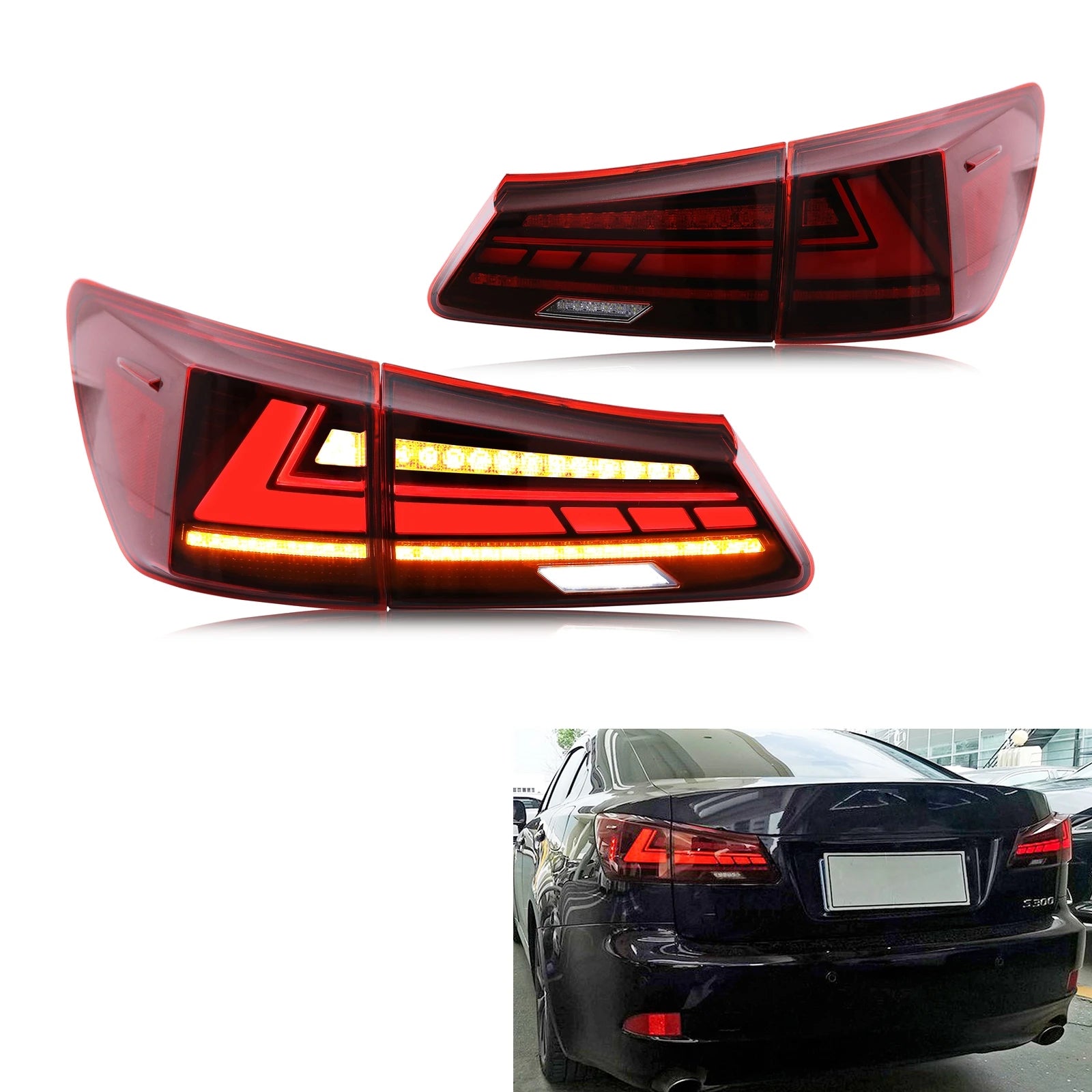 Feux Arrière LED Lexus IS250 IS350 ISF 2006-2013