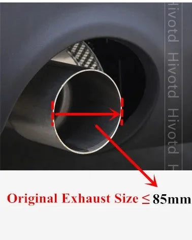 Embout d'Echappement Carbone Noir Brillant Mini Cooper S JCW