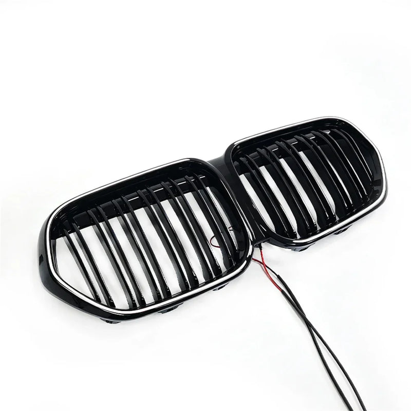 Calandre Avant à Double Barre Éclairée LED BMW X1 F48 LCI 2020-2022 Noir