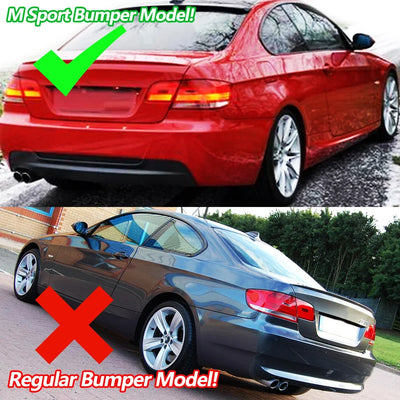 Diffuseur Arrière Noir BMW Série 3 E92 E93 2006-2013