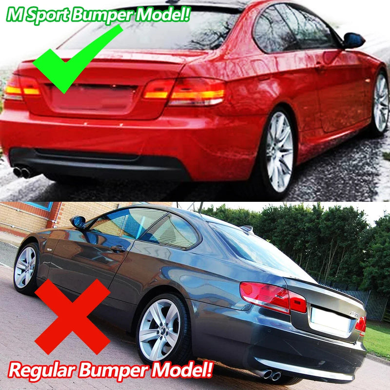 Diffuseur Arrière Noir BMW Série 3 E92 E93 2006-2013