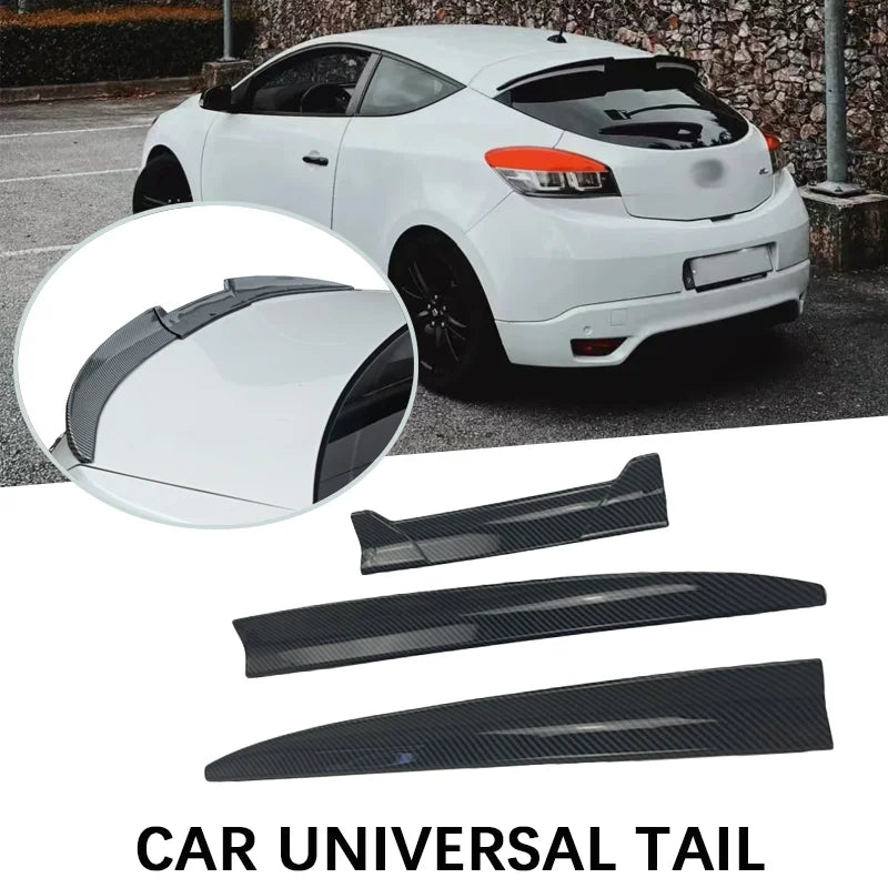 Becquet Universel Toit DIY ABS Look Carbone Noir Mat