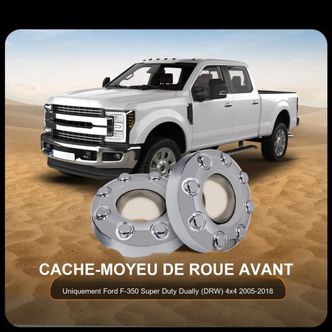Front Wheel Hub Cover Ford F-350 Super Duty Dually 4x4 2005-2018