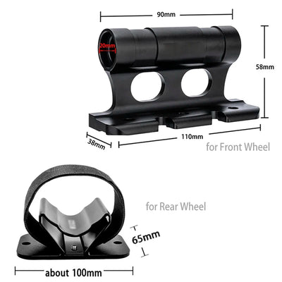 Porte-Vélos de Toit Fixation Fourche Aluminium