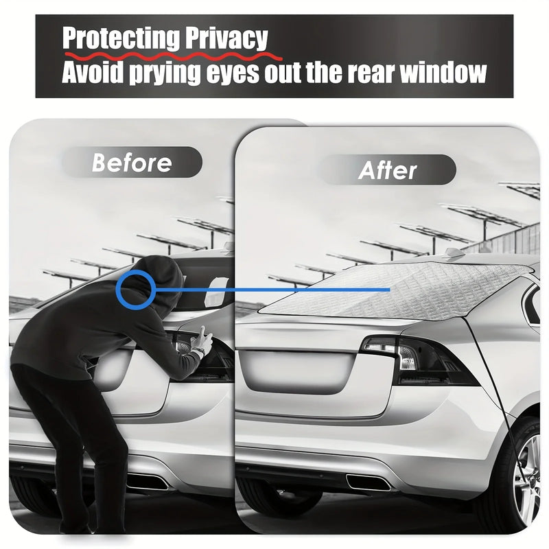 Housse de Protection Lunette Arrière Voiture Anti-Neige 140 x 80 cm