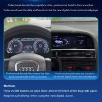 Tableau de Bord Numérique Audi A6 Q7 2005-2014 — vue de profil