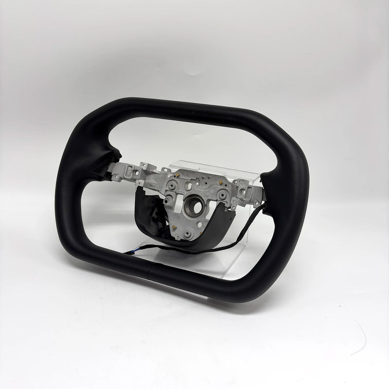 Volant Yoke Chauffant Style Cybertruck Tesla Model Y Juniper 350 mm