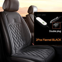Siège Chauffant Voiture 12V 24V Flanelle Allongé 115 cm