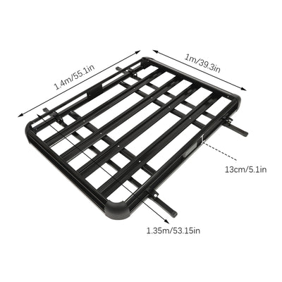 Panier de Toit Aluminium 140 cm Charge 150 kg