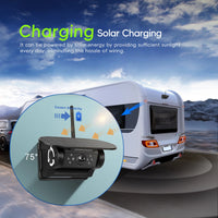 Caméra de Recul Sans Fil à Charge Solaire Podofo 720P WiFi avec Vision Nocturne IP67 Magnétique pour Camping-Car, Voiture et Pick-up