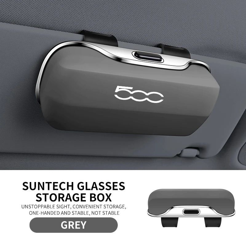 Étui à Lunettes pour Pare-Soleil Fiat 500 500L 500X