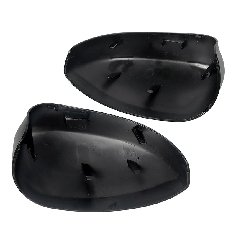 Coques de Rétroviseurs Fiat 500 2007-2023 Noir Brillant Paire Gauche et Droite en ABS