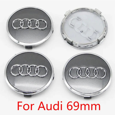 Cache-Moyeux Audi A3 A4 A6 Q5 Q7 60mm 77mm