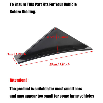 Aileron Diffuseur Shark Fins Universel 4 Pièces