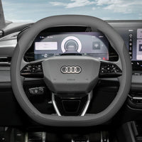 Couvre Volant Audi Q6 e-tron A5 A6 Q5 2025-2026 Cuir Double Méplat