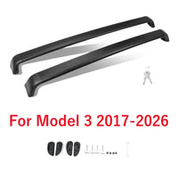 Barres de Toit Verrouillables Tesla Model 3 et Model Y 2017-2026 en Aluminium Antivol