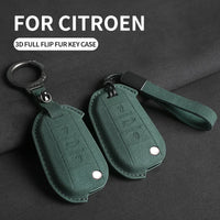 Coque de Clé Peugeot Citroën Suédine Clé Repliable ou Fixe 3 Touches