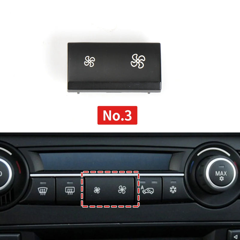 Bouton de Climatisation BMW X5 X6 E70 E71 — détail du support