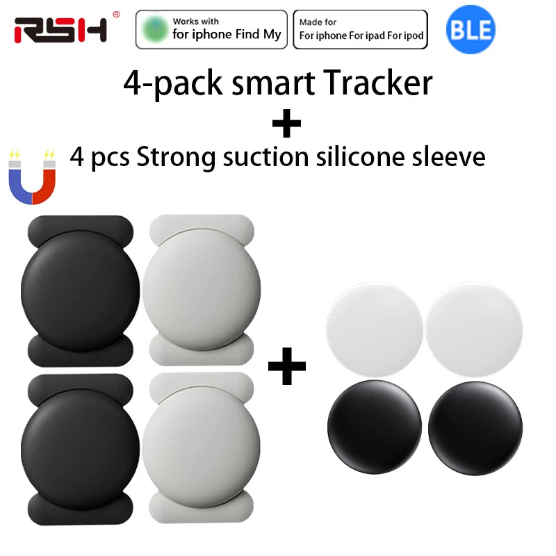 Traceur GPS Bluetooth Apple Find My Lot de 4