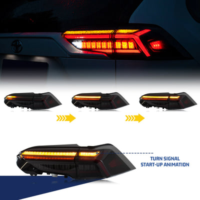 Feux Arrière LED Noirs Séquentiels Toyota RAV4 2019-2025