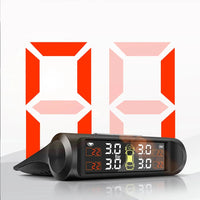 Capteur de Pression des Pneus TPMS Solaire 4 Capteurs Écran LCD