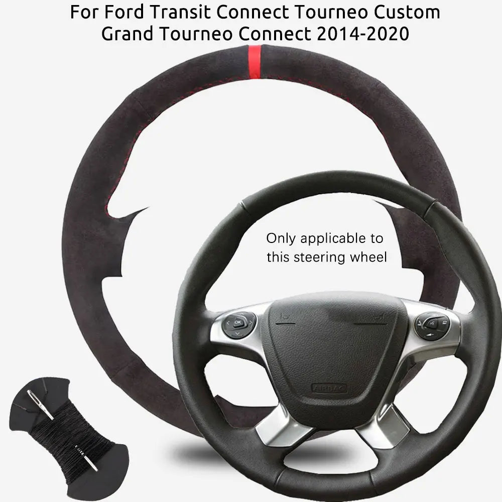 Couvre Volant Ford Transit Connect Tourneo Custom 2014-2020 à Coudre
