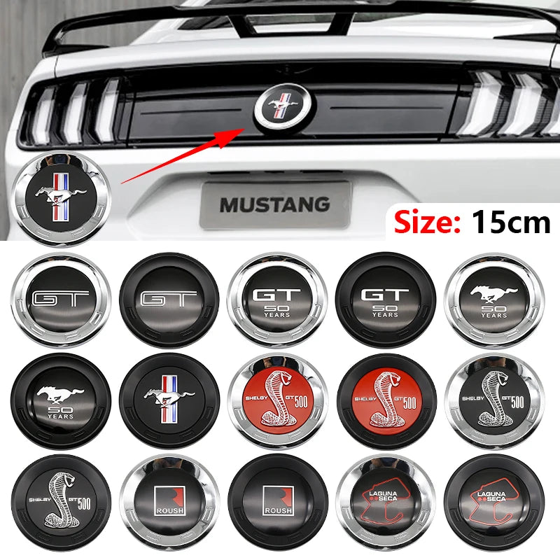Emblème de Coffre Ford Mustang GT Shelby Roush Cobra 15cm