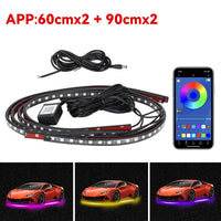 Éclairage d'Ambiance Néon RGB Flexible Sous Châssis Voiture