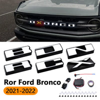 Emblème Calandre Lumineux Ford Bronco 2021-2022 Lettres LED
