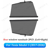 Pare-Soleil Latéral Tesla Model 3 Model Y Model X Store Enrouleur Vitres Avant Arrière