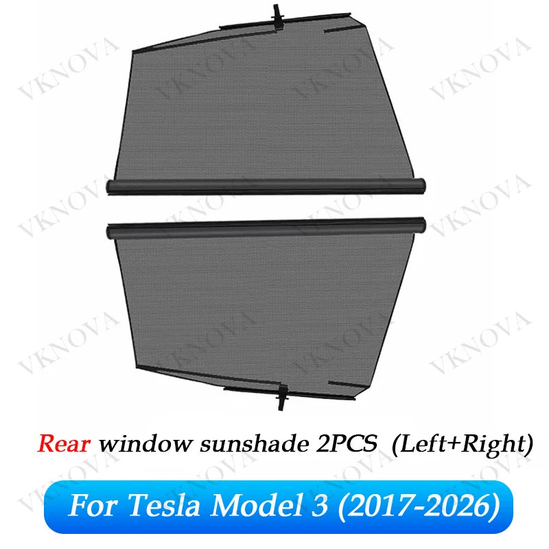 Pare-Soleil Latéral Tesla Model 3 Model Y Model X Store Enrouleur Vitres Avant Arrière