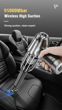 Aspirateur de Voiture Sans Fil 120 W Moteur Sans Balais Batterie 6000 mAh Souffle avec Accessoires