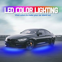 Éclairage d'Ambiance Néon RGB Flexible Sous Châssis Voiture