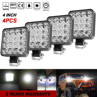 Feux Antibrouillard LED 4 Pouces 12V 24V IP68 Kit 4 Pièces
