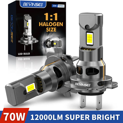Ampoules LED Canbus BEVINSEE H7 70W Voiture