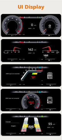 Tableau de Bord Numérique Audi A6 A7 2013-2018 — vue de profil