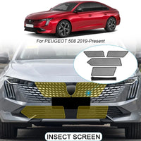 Filet de Calandre Peugeot 508 2019-2025 Anti-Insectes, Grille de Protection en Maille Métal, Style A ou B