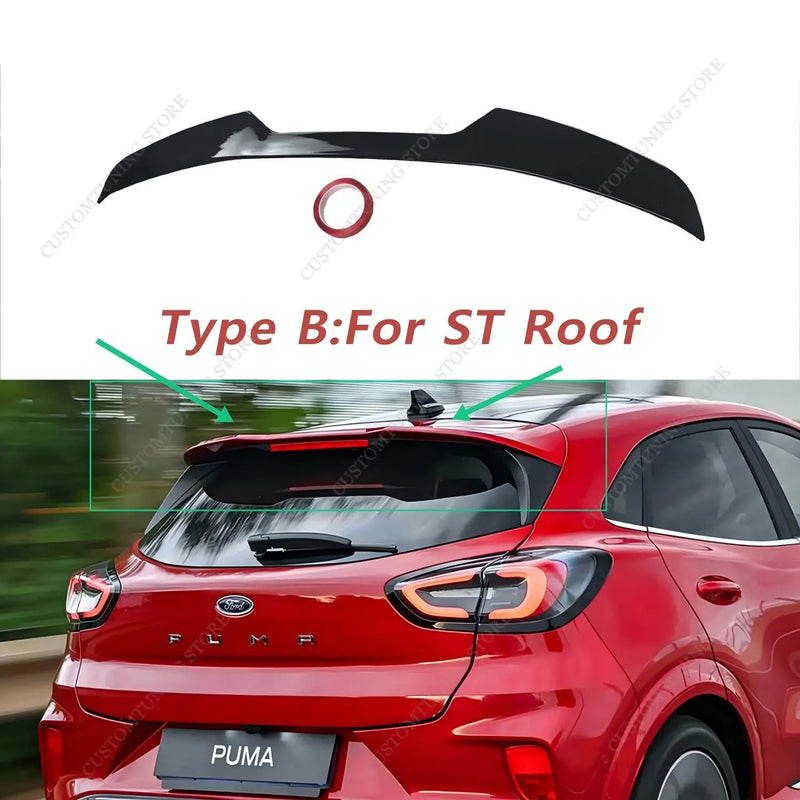 Becquet Ford Puma MK1 2019-2026 de Toit Style Max Noir Brillant, Toit Standard ou ST-Line