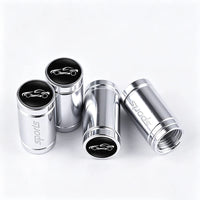 Bouchons de Valve Pneu Porsche Boxster Cayenne Panamera Macan Cayman 911 Lot de 4 en Métal Logo Voiture de Sport