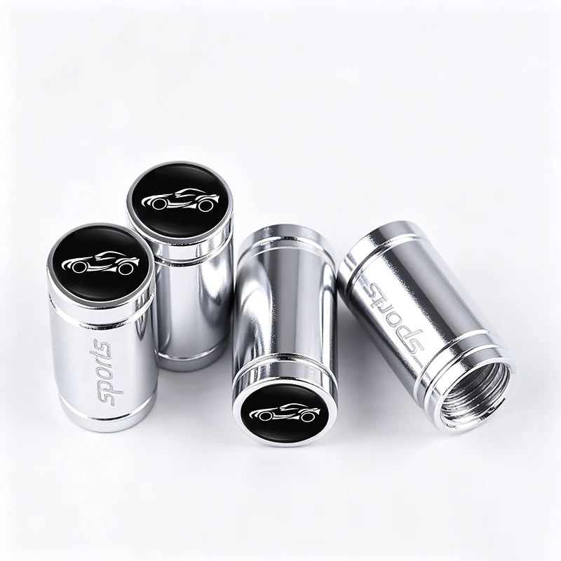 Bouchons de Valve Pneu Porsche Boxster Cayenne Panamera Macan Cayman 911 Lot de 4 en Métal Logo Voiture de Sport