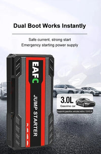 Booster de Batterie Voiture EAFC 600A 2000A Démarreur Portable 12V
