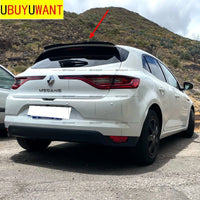 Becquet de Toit Renault Mégane 4 Berline 2016-2020 en ABS, Aspect Carbone, Apprêt à Peindre ou Noir Brillant