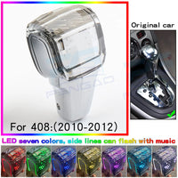 Pommeau de Vitesse Peugeot Cristal LED 7 Couleurs pour Boîte Automatique 206 207 307 308 3008 2008 RCZ